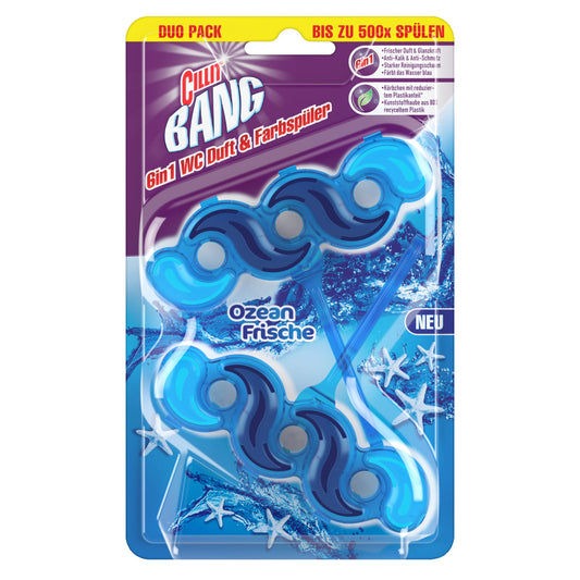 CILLIT BANG WC-Duftspüler 6in1 Ozean Frische 2 x 35 g/Pack.