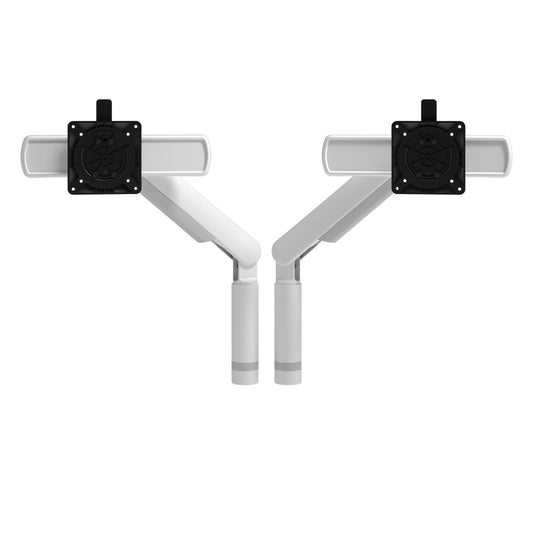 Dataflex Monitorschwenkarm Viewprime plus Dual 2 x 8,5kg Stahl/Aluminium/Kunststoff weiß