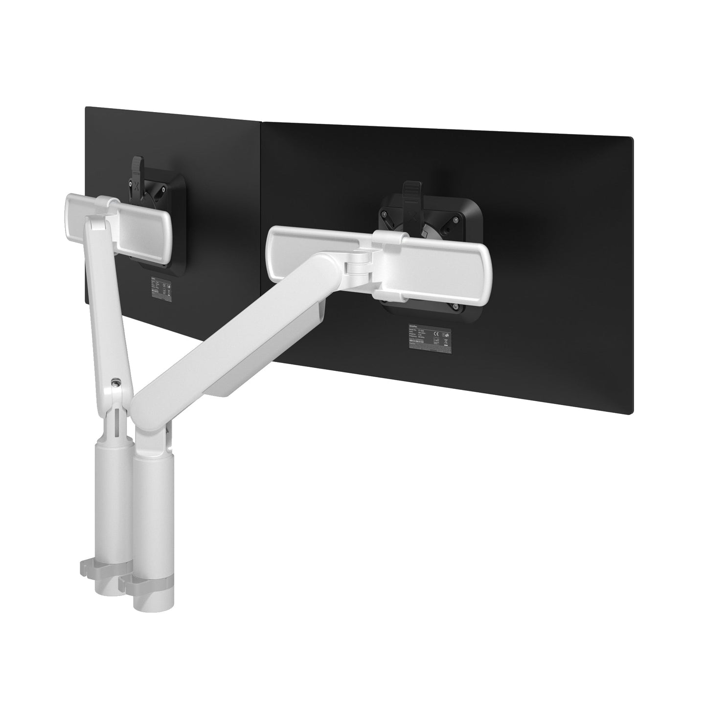 Dataflex Monitorschwenkarm Viewprime plus Dual 2 x 8,5kg Stahl/Aluminium/Kunststoff weiß