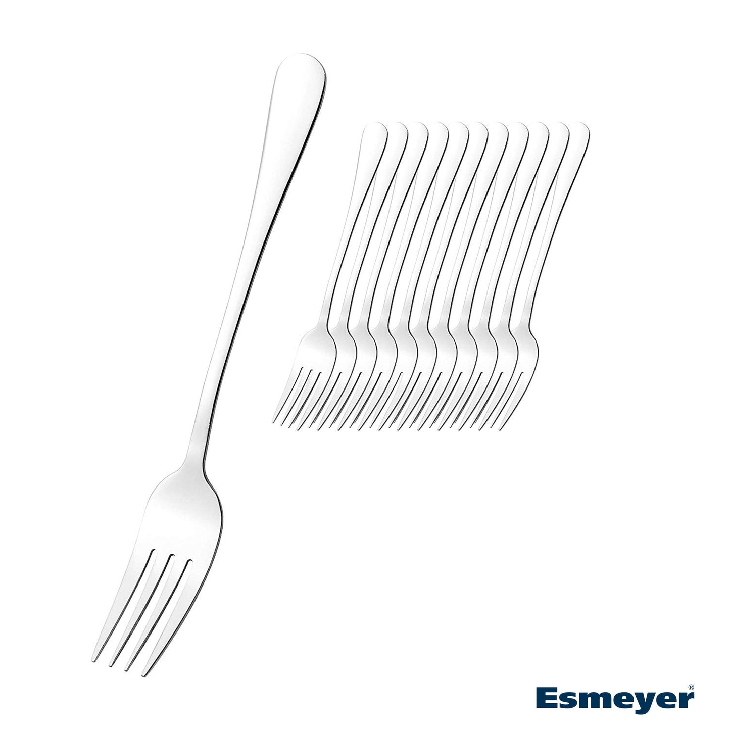 Esmeyer® Gabel SYLVIA Mehrweg 19,9cm Edelstahl 18/0, poliert silber 12 St./Pack.