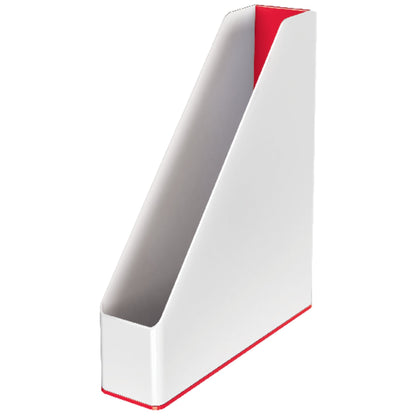 Leitz Stehsammler WOW Duo Colour 7,3 x 31,8 x 27,2 cm (B x H x T) DIN A4 Werkstoff: Polystyrol rot/weiß