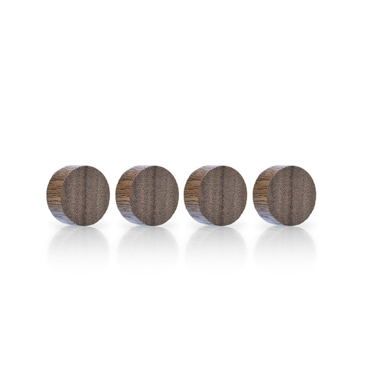magnetoplan® Magnet Design Wood Series 30mm 4kg Walnußholz dunkelbraun 4 St./Pack.