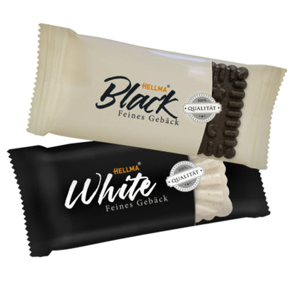 Gebäck Black & White Kakao, Vanille 200 x 5,6 g/Pack.