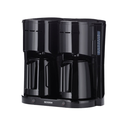 SEVERIN Kaffeemaschine Duo 25,5 x 36,5 x 39,5 cm (B x H x T) Filtersystem Thermoskanne 2 x 8 Tassen