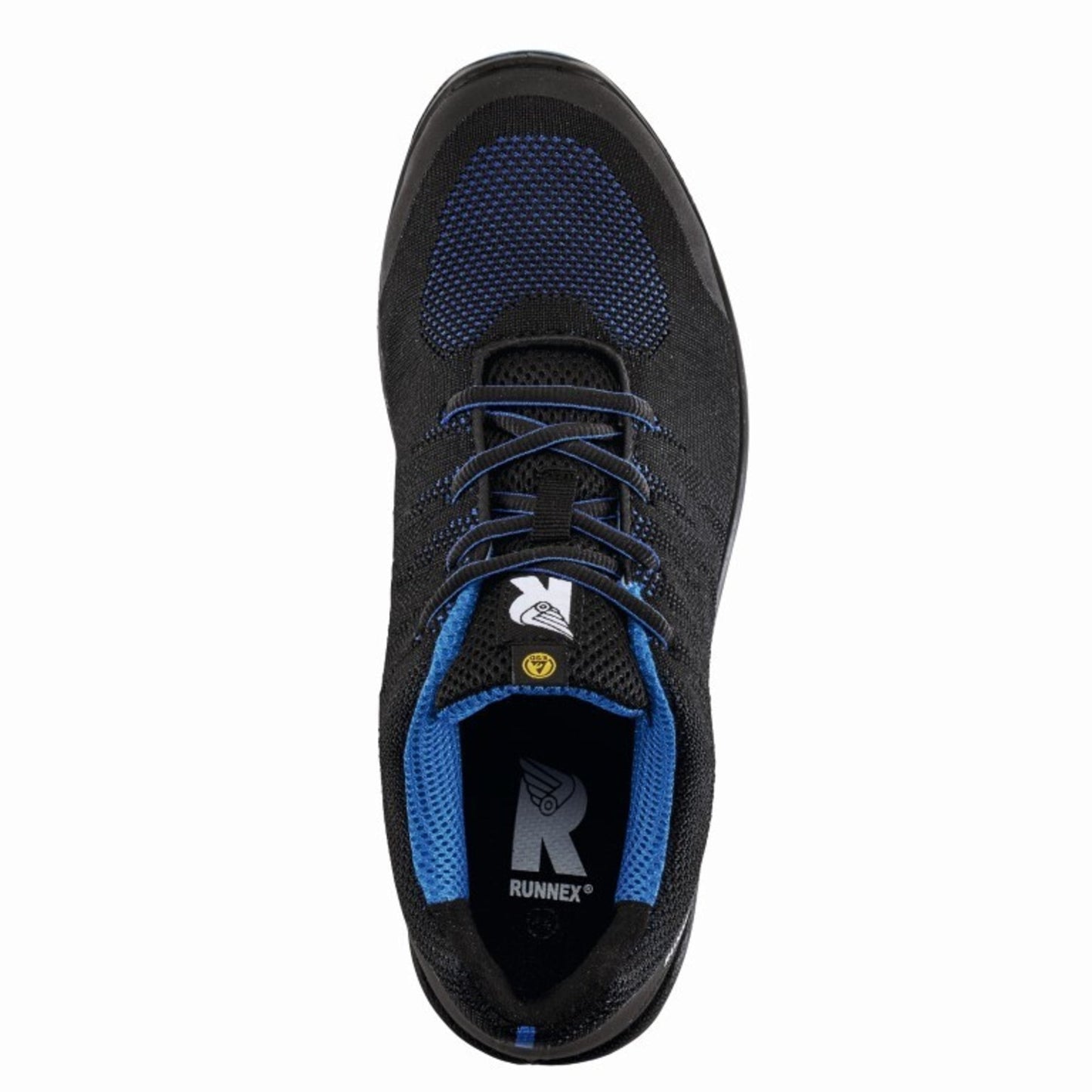 RUNNEX® Sicherheitsschuhe SportStar 42 S1PS Polyestergewebe/TPU-Kappen schwarz/blau