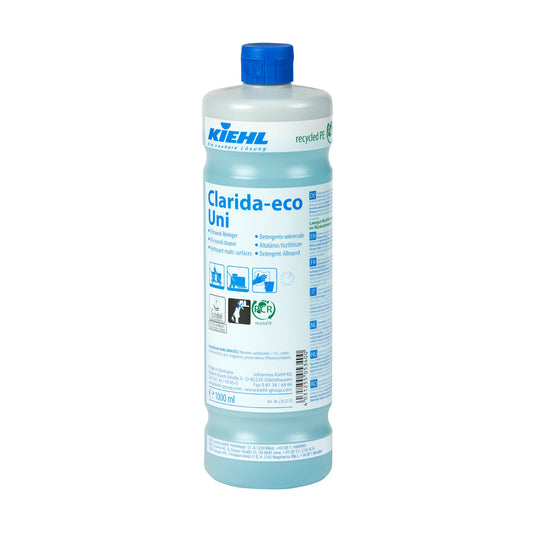 Kiehl Allzweckreiniger Clarida-eco Uni wasserbeständigen Oberflächen, Gegenständen, Bodenbelägen 8,5 Flasche Kunststoff 1l