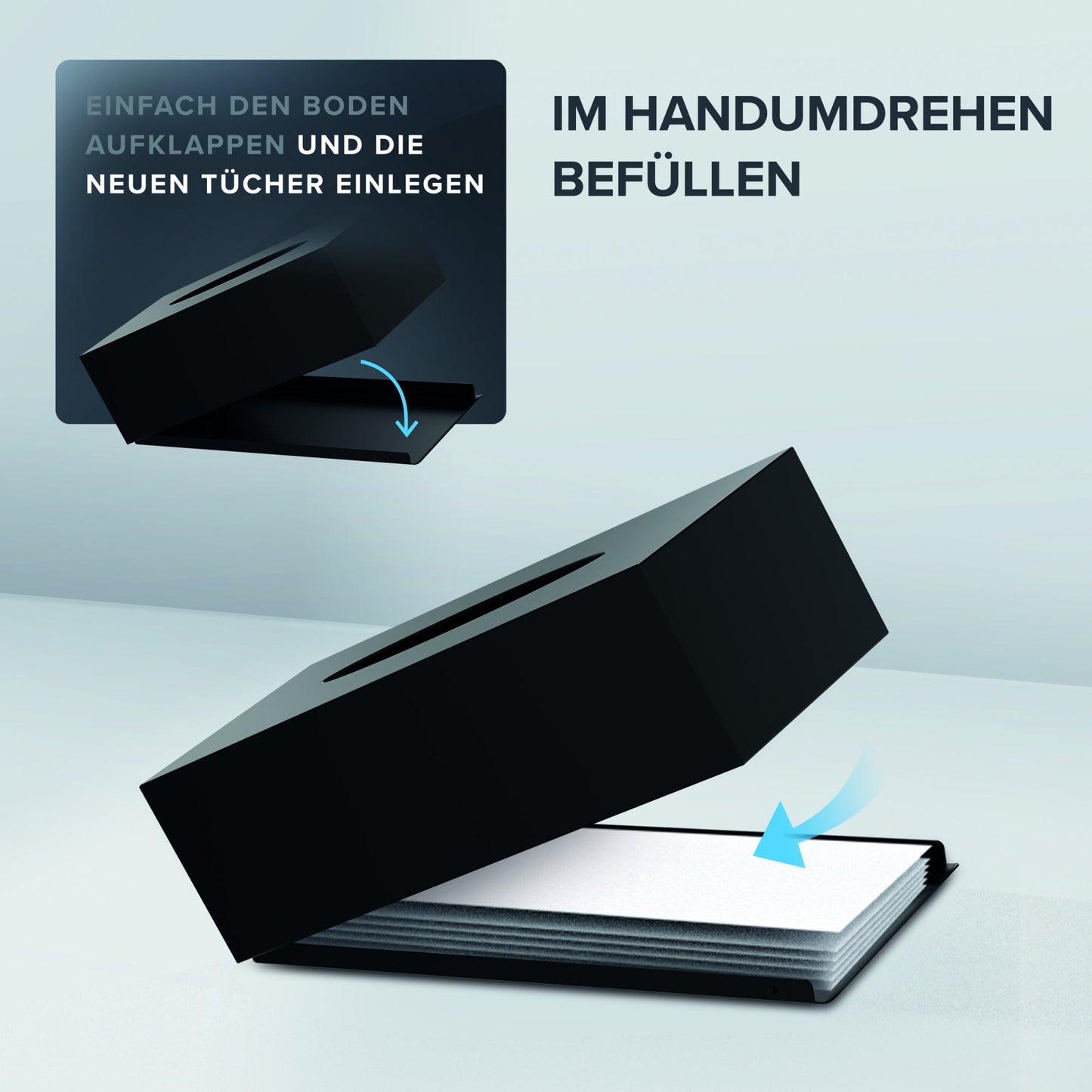ovimar Kosmetikspender Gronnoya 12 x 24 x 8 cm (B x H x T) Edelstahl schwarz