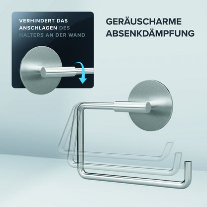 ovimar WC-Rollenhalter Hammerodde 5,5 x 2,5 x 15 cm (B x H x T) 1 Rolle Edelstahl, gebürstet silber