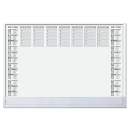 SIGEL Schreibunterlage Protect 59,5 x 41 cm (B x H) mit Kalender 2 Jahre Papier grau 40 Bl.