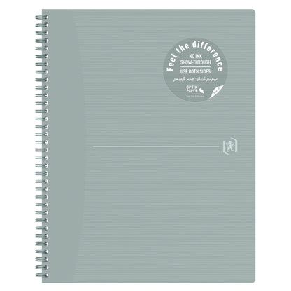Oxford Collegeblock Origins DIN A4+ liniert Karton grau 70 Bl.