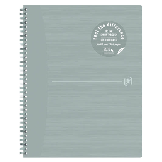 Oxford Collegeblock Origins DIN A4+ kariert Karton grau 70 Bl.