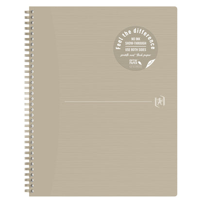 Oxford Collegeblock Origins DIN A4+ kariert Karton beige 70 Bl.