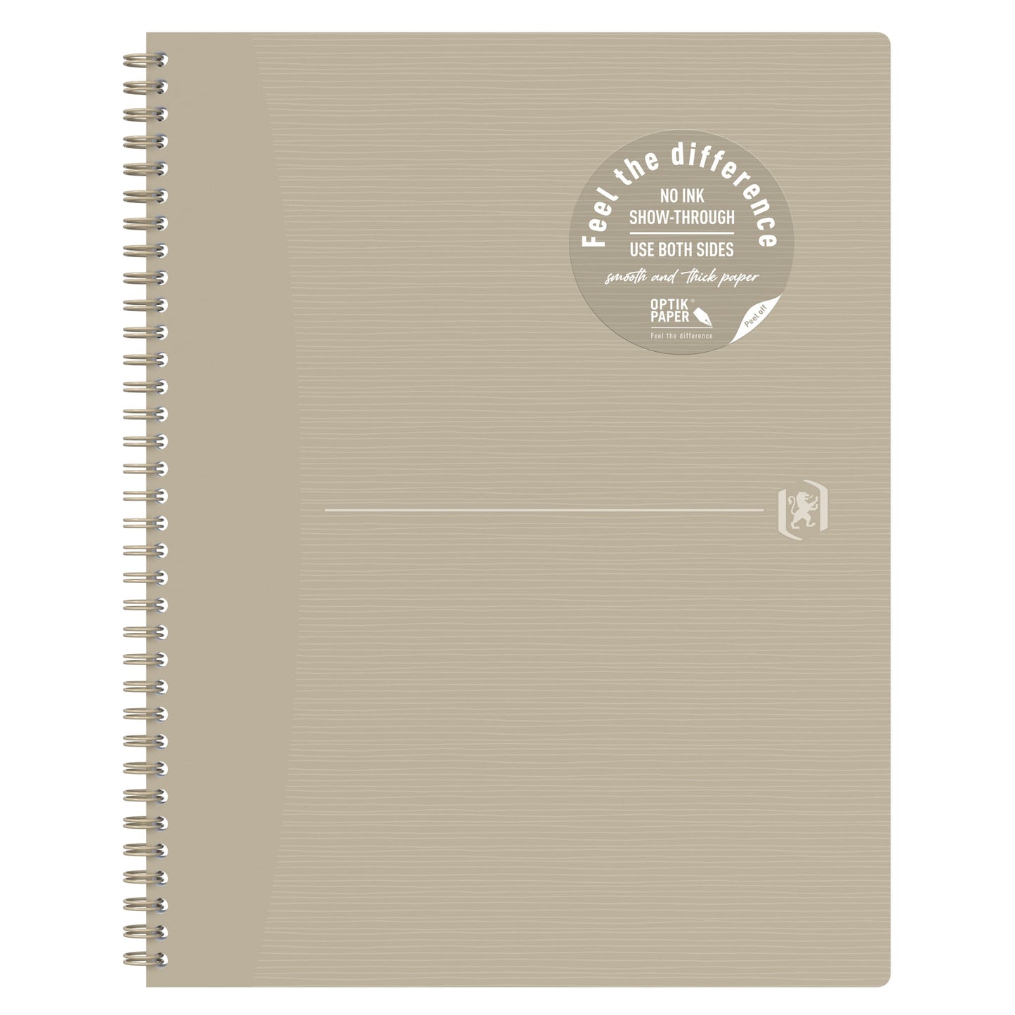 Oxford Collegeblock Origins DIN A4+ liniert Karton beige 70 Bl.