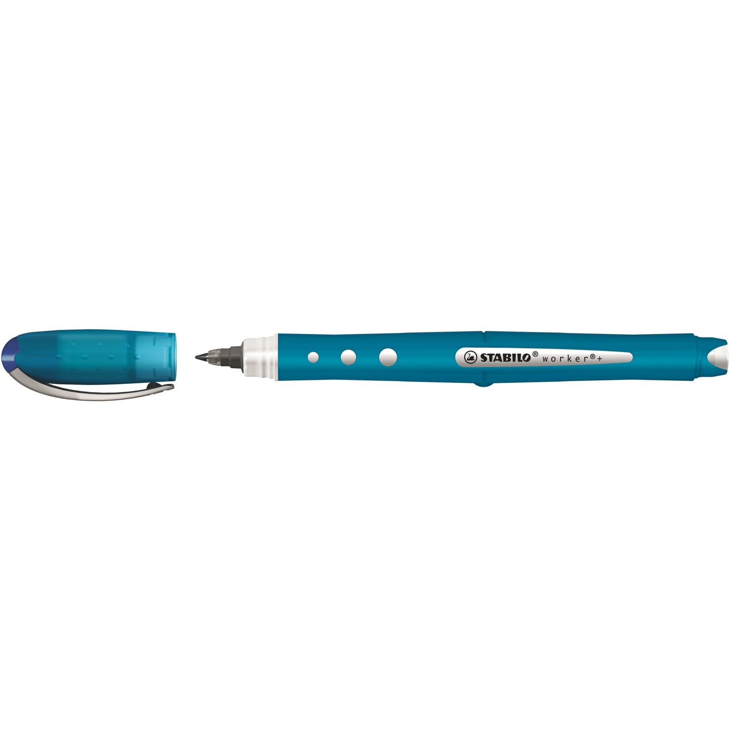 STABILO® Tintenroller worker®+ colorful 0,5mm blau Rundspitze nicht dokumentenecht