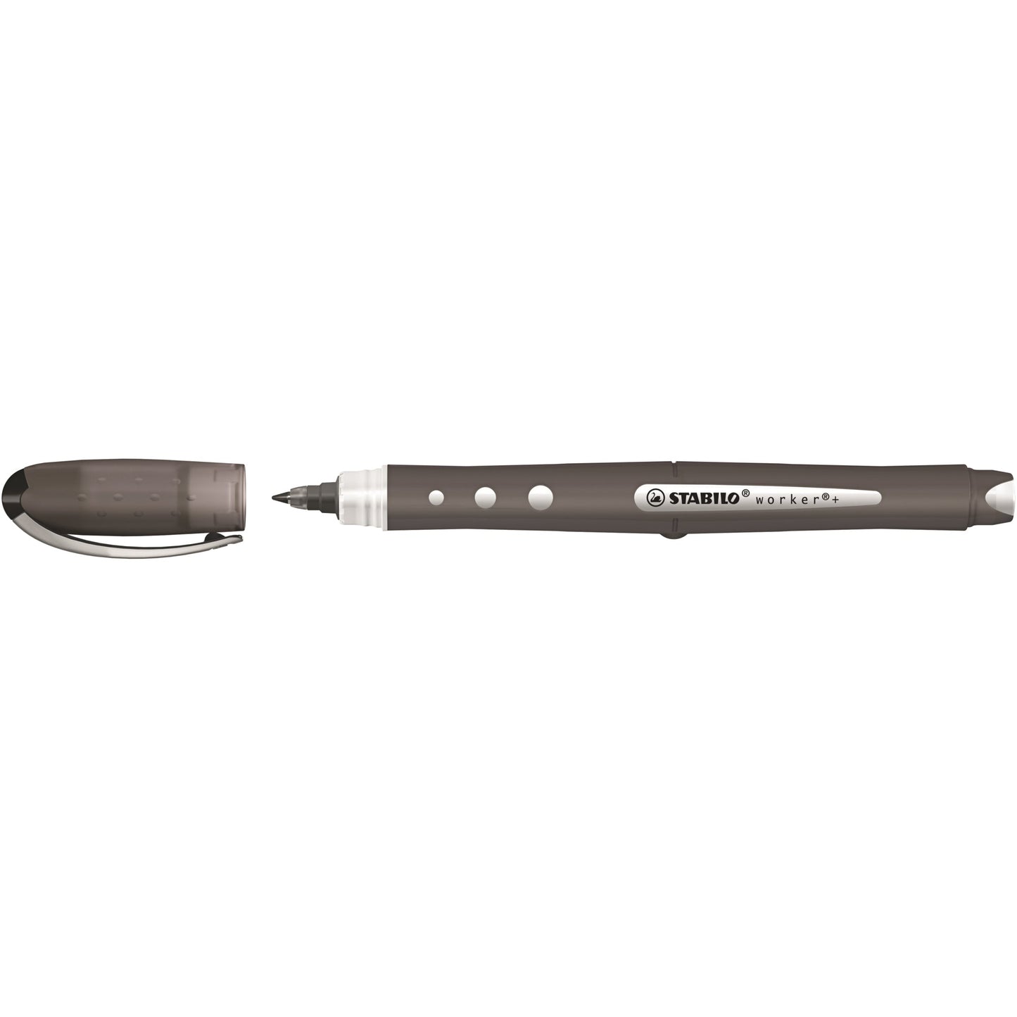 STABILO® Tintenroller worker®+ colorful 0,5mm schwarz Rundspitze nicht dokumentenecht