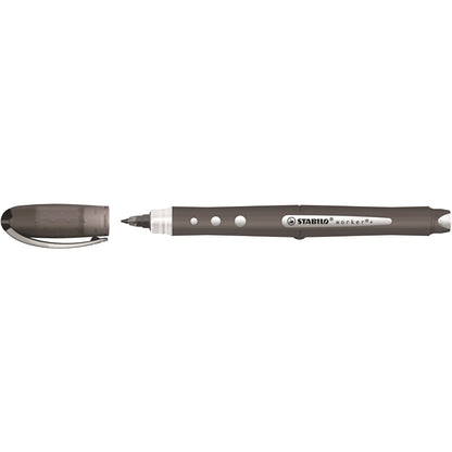 STABILO® Tintenroller worker®+ colorful 0,5mm schwarz Rundspitze nicht dokumentenecht