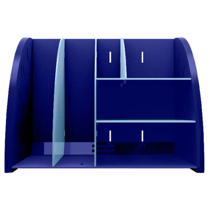 Exacompta Tischorganizer Bee Blue 36 x 29,5 x 29,5 cm (B x H x T) Kunststoff, recycelt marineblau/hellblau