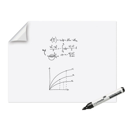 Legamaster Whiteboardfolie Magic-Chart XL 120 x 90 cm (B x H) 50µm blanko inkl. 1 Marker Polypropylen weiß
