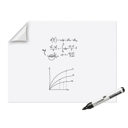 Legamaster Whiteboardfolie Magic-Chart XL 120 x 90 cm (B x H) 50µm blanko inkl. 1 Marker Polypropylen weiß