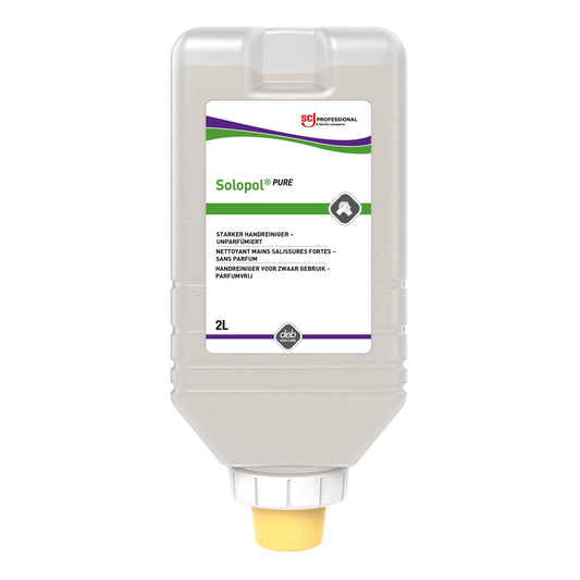SC Johnson PROFESSIONAL Handwaschpaste Solopol® PURE dermatologisch getestet nicht parfümiert 3,9-4,9 Softflasche Kunststoff 2l