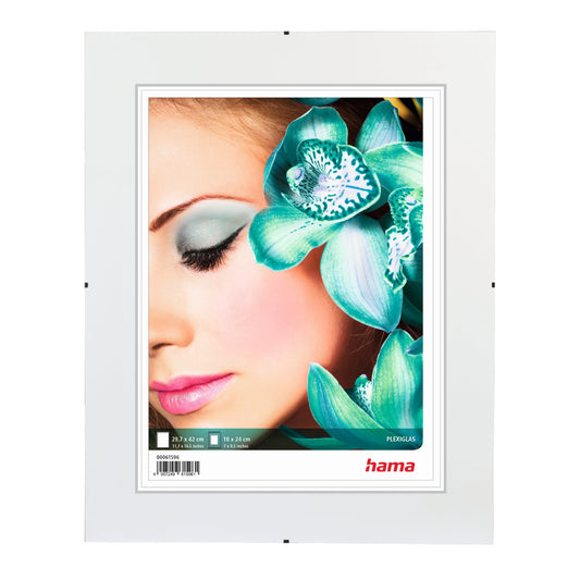 Hama Bilderrahmen Clip-Fix 29,7 x 42 cm (B x H) 18 x 24 cm (B x H) Polystyrol transparent