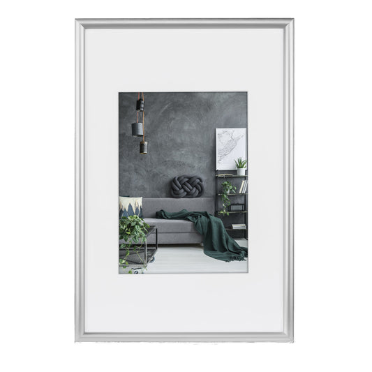 Hama Bilderrahmen Detroit 70 x 100 cm (B x H) 50 x 70 cm (B x H) Reflexglas Aluminium silber