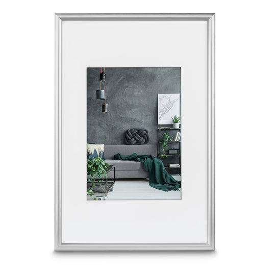Hama Bilderrahmen Detroit 50 x 70 cm (B x H) 30 x 45 cm (B x H) Reflexglas Aluminium silber