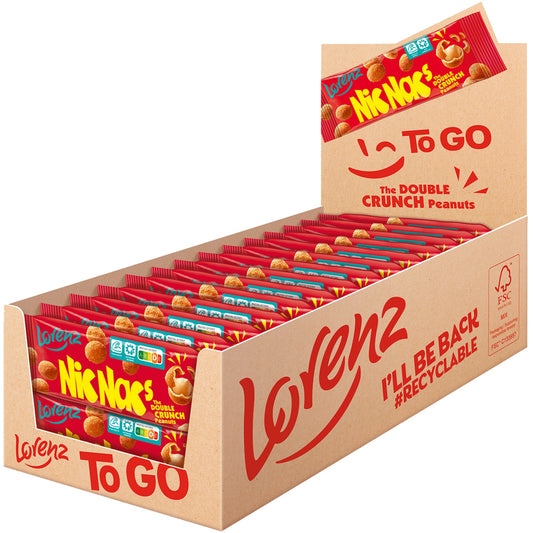 Nic Nac's Erdnüsse Original gesalzen, würzig Tüte 24 x 35 g/Pack.