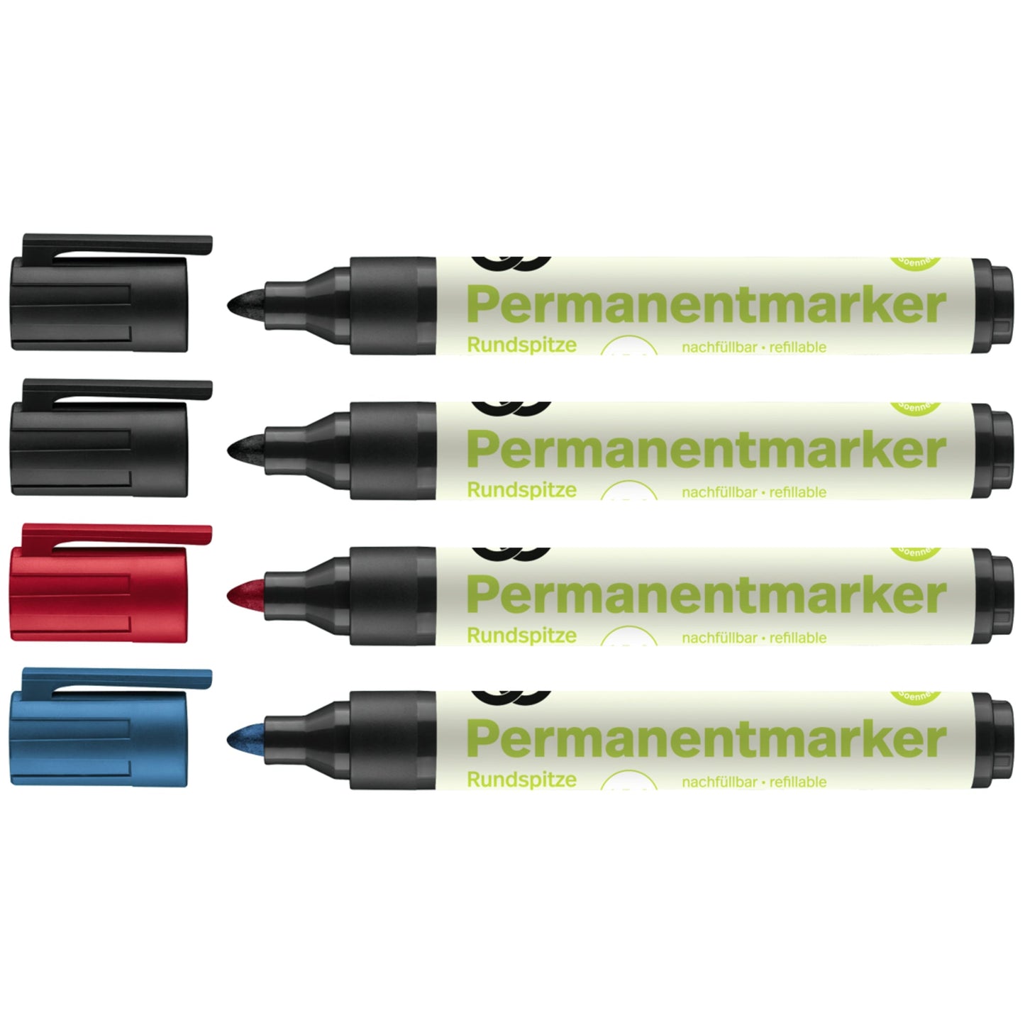 Soennecken Permanentmarker oeco 1,5-3mm farbig sortiert 4 St./Pack.