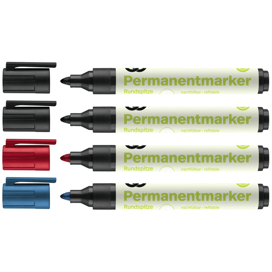 Soennecken Permanentmarker oeco 1,5-3mm farbig sortiert 4 St./Pack.