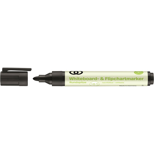 Soennecken Whiteboard-/Flipchartmarker oeco 1,5-3mm schwarz Rundspitze