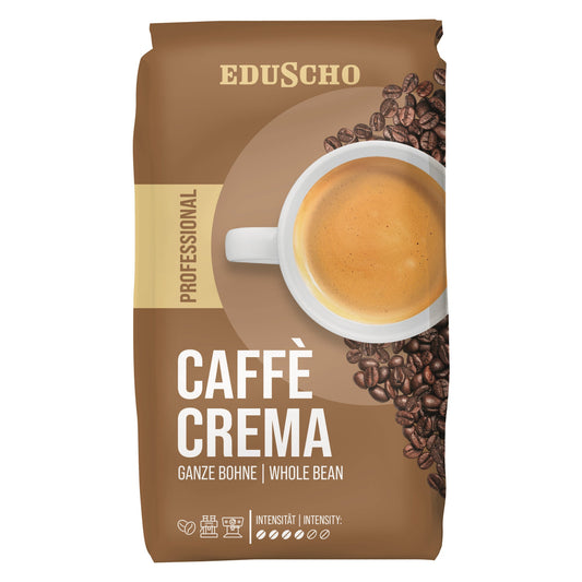 EDUSCHO Kaffee Professional Caffè Crema vollmundig ganze Bohne 1.000 g/Pack.