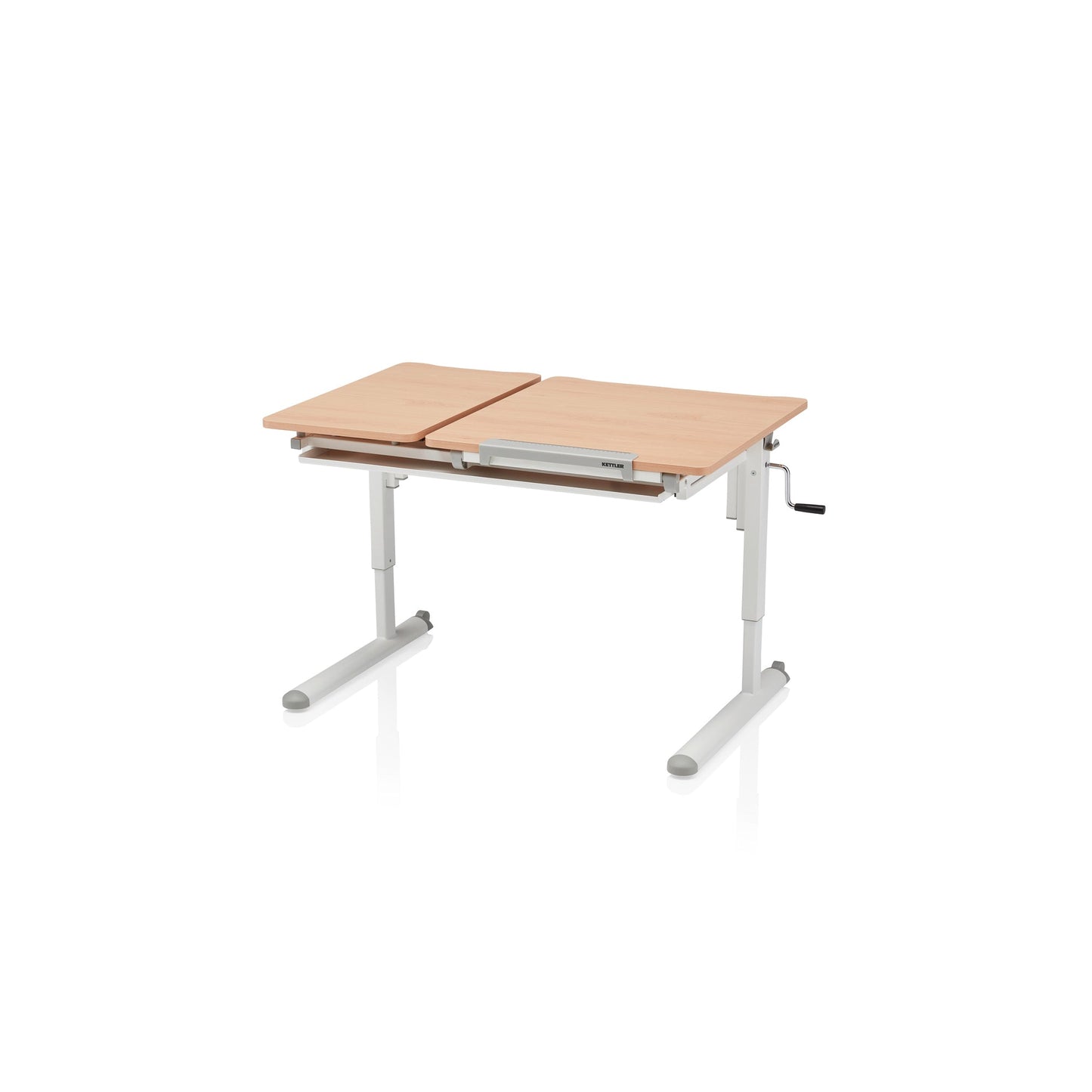 KETTLER Schreibtisch Maße: 1.095 x 535-820 x 715 mm (B x H x T) Spanplatte, melaminharzbeschichtet buche