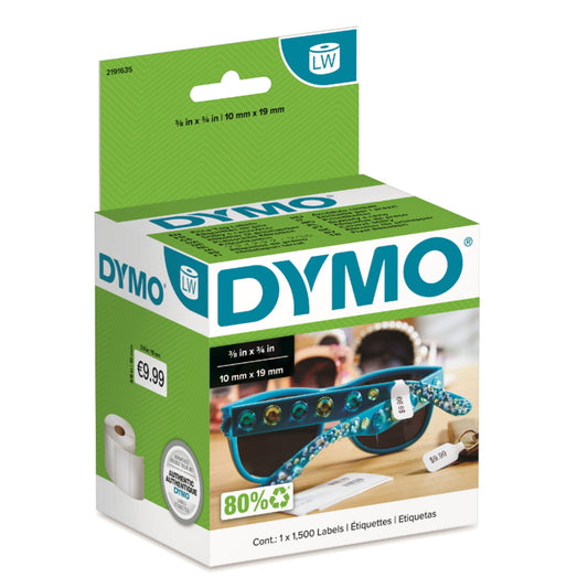 DYMO® Auszeichnungsetikett LabelWriterT 54 x 11 mm (B x H) Kunststoff weiß 1.500 Etik./Rl. 1.500 Etik./Pack.