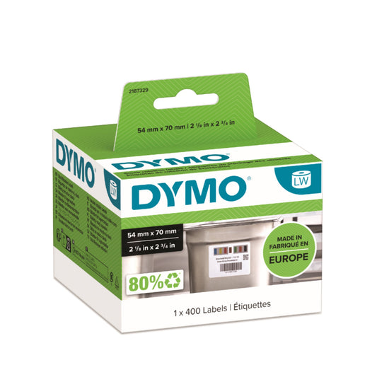 DYMO® Küchenetikett LabelWriterT 70 x 54 mm (B x H) Papier mehrfarbig 400 Etik./Pack.