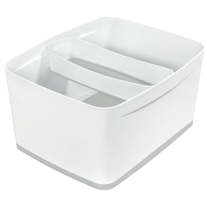 Leitz Aufbewahrungsbox MyBox® 31,8 x 19,8 x 38,5 cm (B x H x T) DIN A4 18l ABS Kunststoff weiß/grau