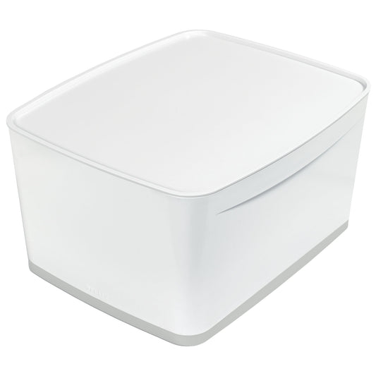 Leitz Aufbewahrungsbox MyBox® 31,8 x 19,8 x 38,5 cm (B x H x T) DIN A4 18l ABS Kunststoff weiß/grau
