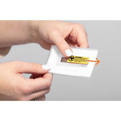 DURABLE Namensschild CLICK FOLD 75 x 40 mm (B x H) Magnet transparent 10 St./Pack.