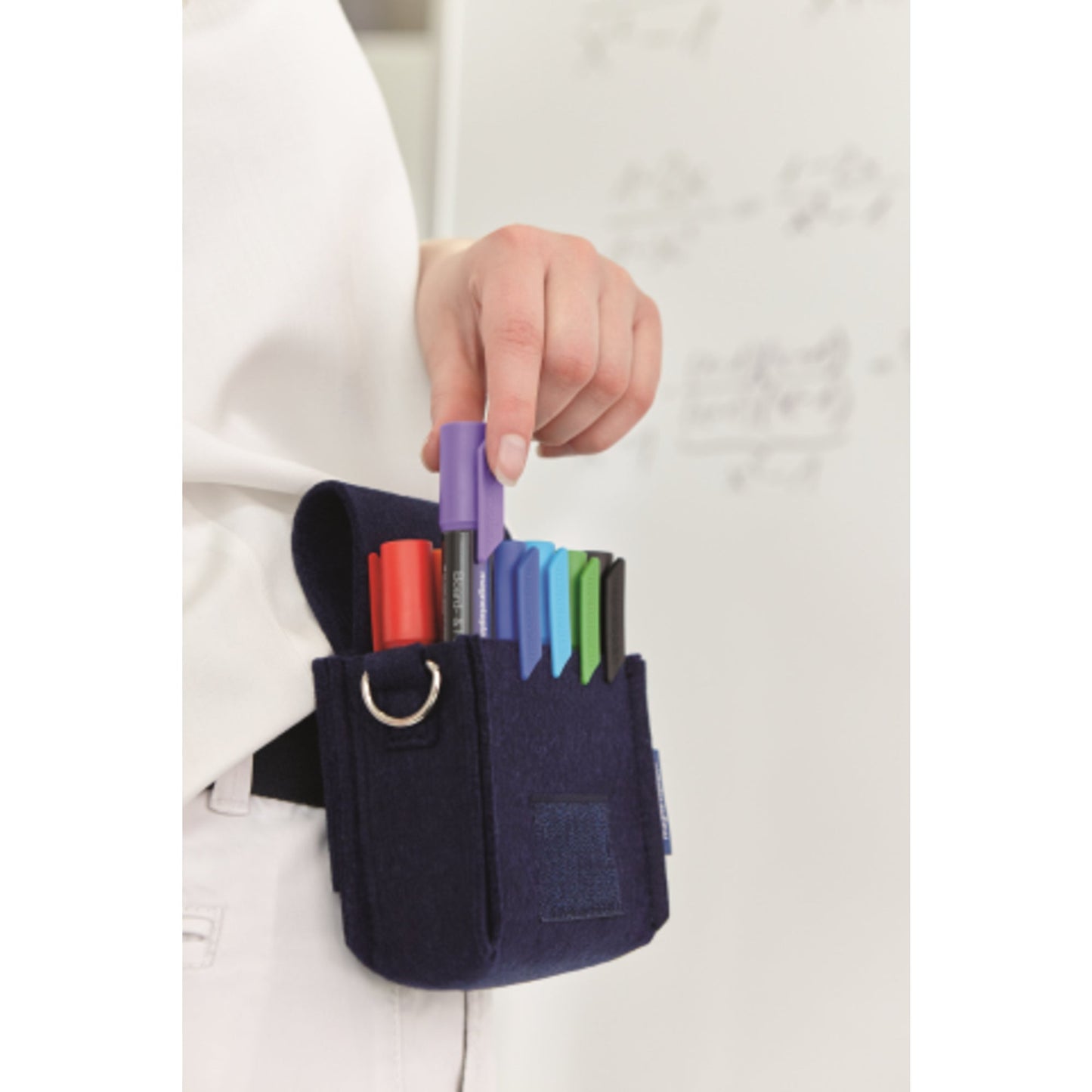 magnetoplan® Moderationstasche ecoAware 11 x 15 x 7 cm (B x H x T) Polyester, 100 % recycelt blau