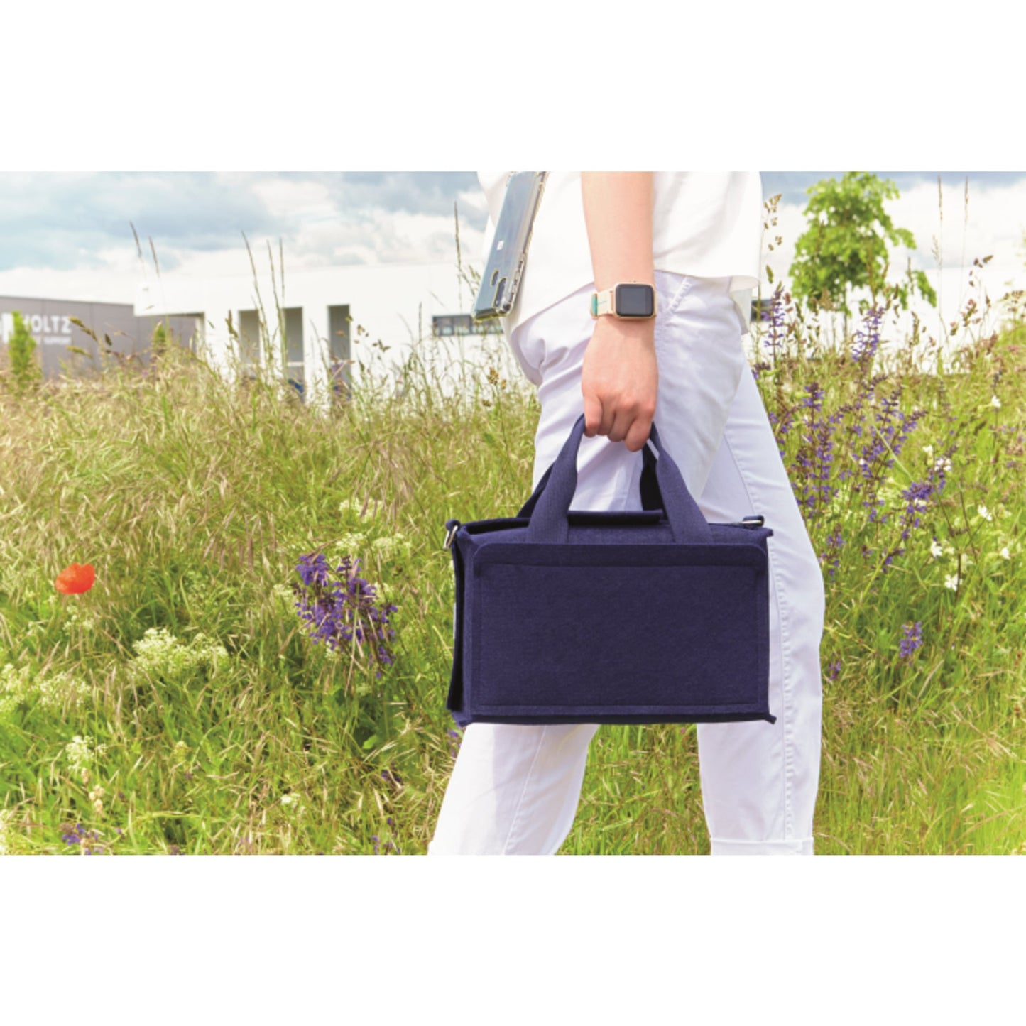 magnetoplan® Moderationstasche ecoAware 29 x 18 x 14,5 cm (B x H x T) 1.900 Teile Polyester, 100 % recycelt blau