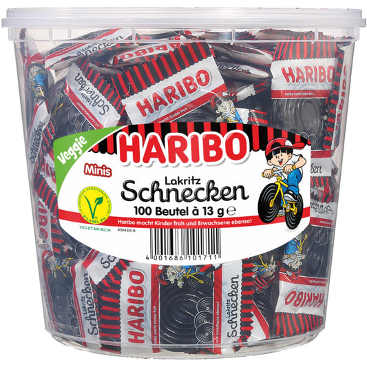 HARIBO Lakritz Rotella 100 x 12,7 g/Pack.