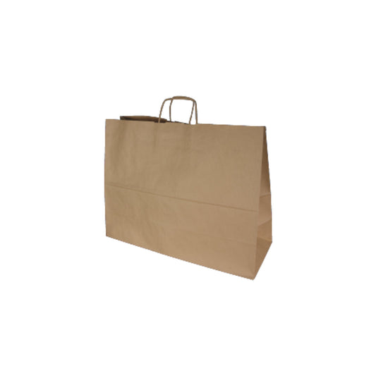 Tragetasche 50 x 39 x 18 cm (B x H x T) 90g/m² Kraftpapier natron braun 100 St./Pack.