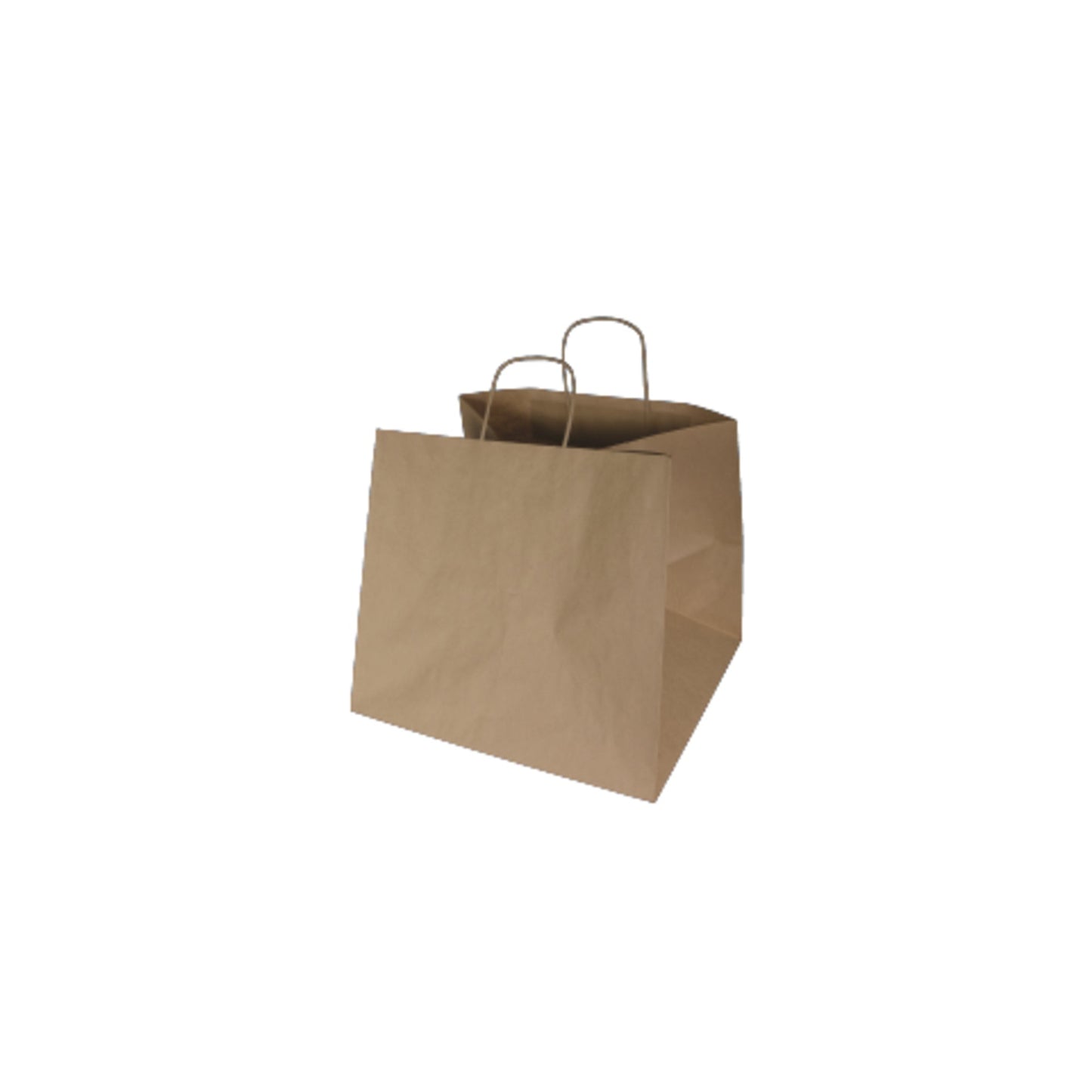 Tragetasche 45 x 48 x 17 cm (B x H x T) 90g/m² Kraftpapier natron braun 100 St./Pack.
