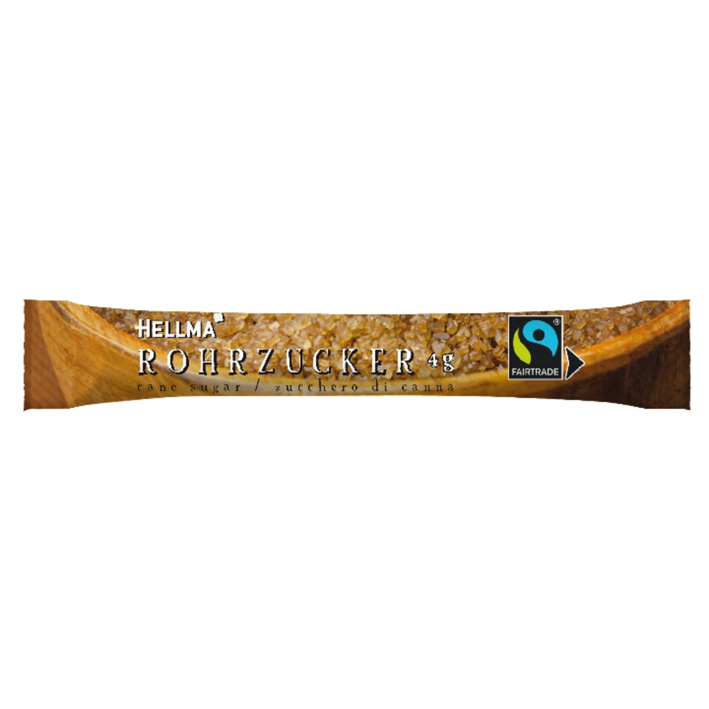 Hellma Zucker FAIRTRADE Rohrzucker Stick Dispenser 500 x 4 g/Pack.