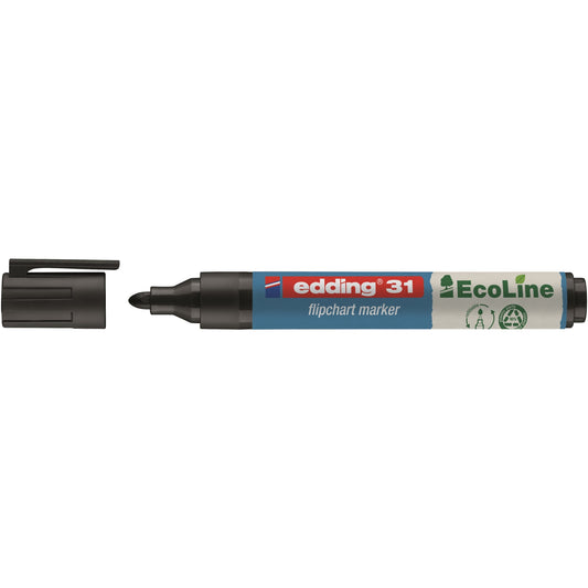 edding Flipchartmarker 31 EcoLine 1,5-3mm schwarz