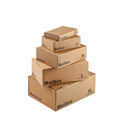 ColomPac® Versandkarton Mailbox XL Innenmaße: 46 x 17,5 x 33,5 cm (B x H x T) Außenmaße: 46,5 x 18,4 x 34,9 cm (B x H x T) Wellpappe 1-wellig braun