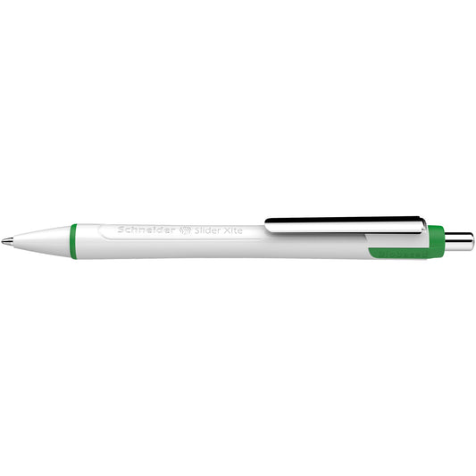 Schneider Kugelschreiber Slider Xite 0,7mm XB grün Mine auswechselbar dokumentenecht Schaftfarbe: weiß