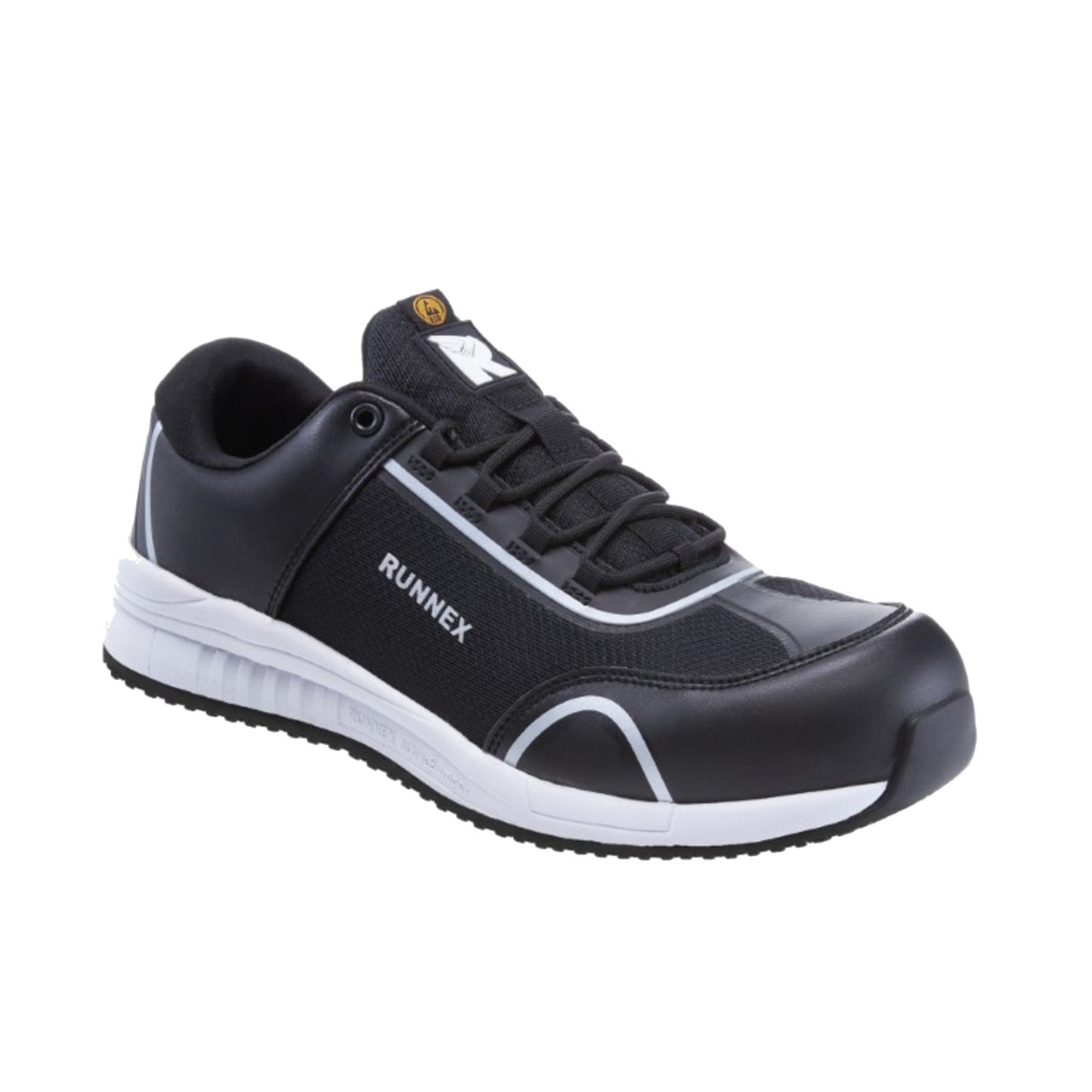RUNNEX® Sicherheitsschuhe SportStar 44 S1PS Microfasermaterial/Textileinsätze/TPU-Besätze schwarz/weiß