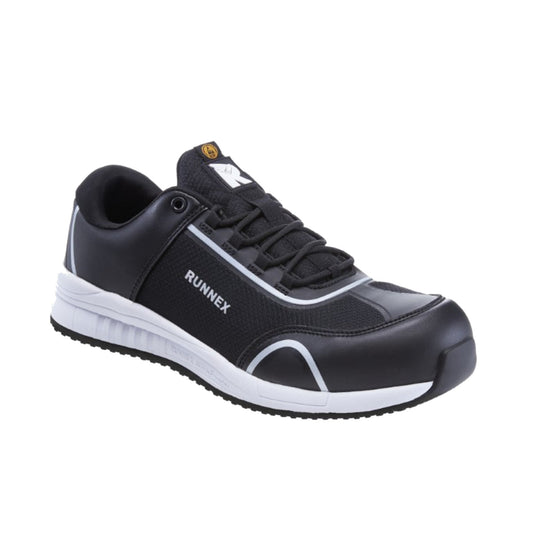 RUNNEX® Sicherheitsschuhe SportStar 47 S1PS Microfasermaterial/Textileinsätze/TPU-Besätze schwarz/weiß