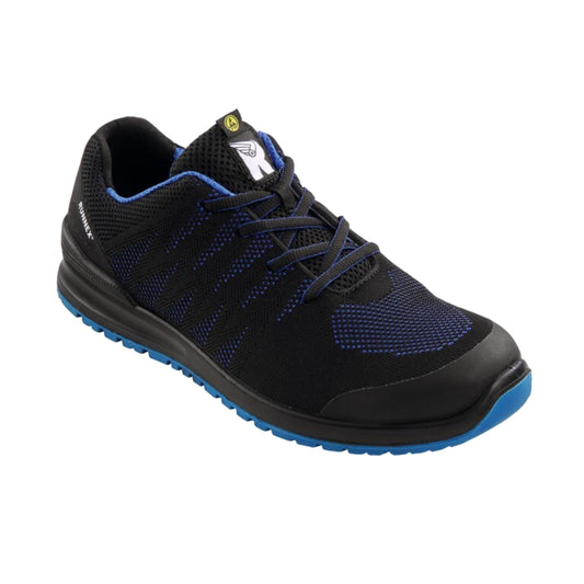 RUNNEX® Sicherheitsschuhe SportStar 42 S1PS Polyestergewebe/TPU-Kappen schwarz/blau